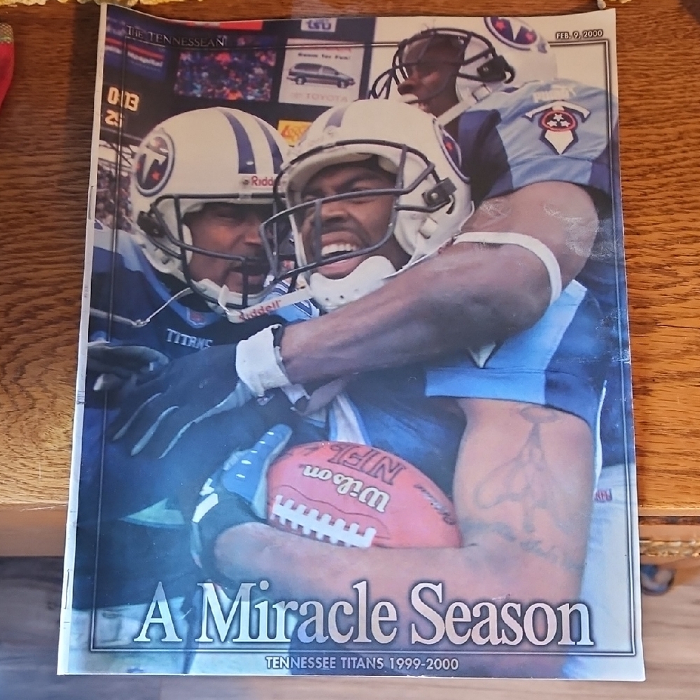 Vintage Tennessee Titans Miracle Season The Tennessean Newspaper Special Section